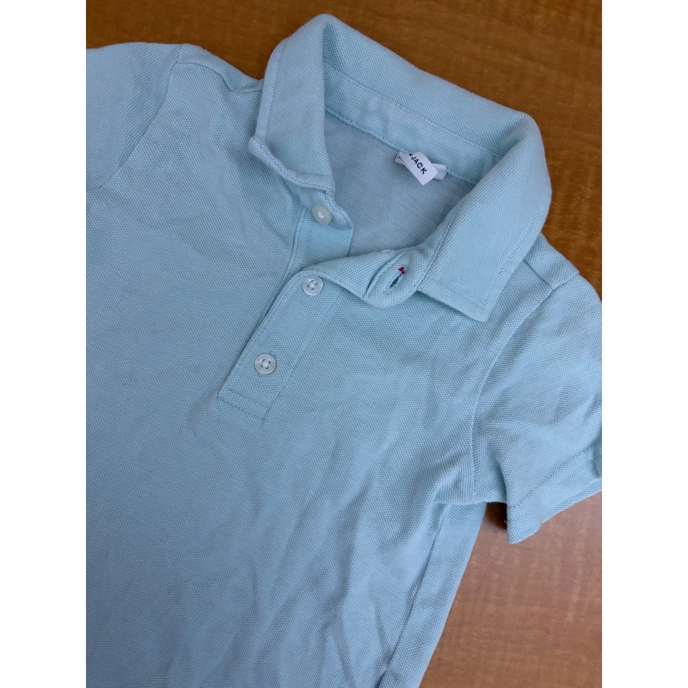 Janie and Jack Boys Light Blue Short Sleeve Pique Polo Shirt 12-18 Months